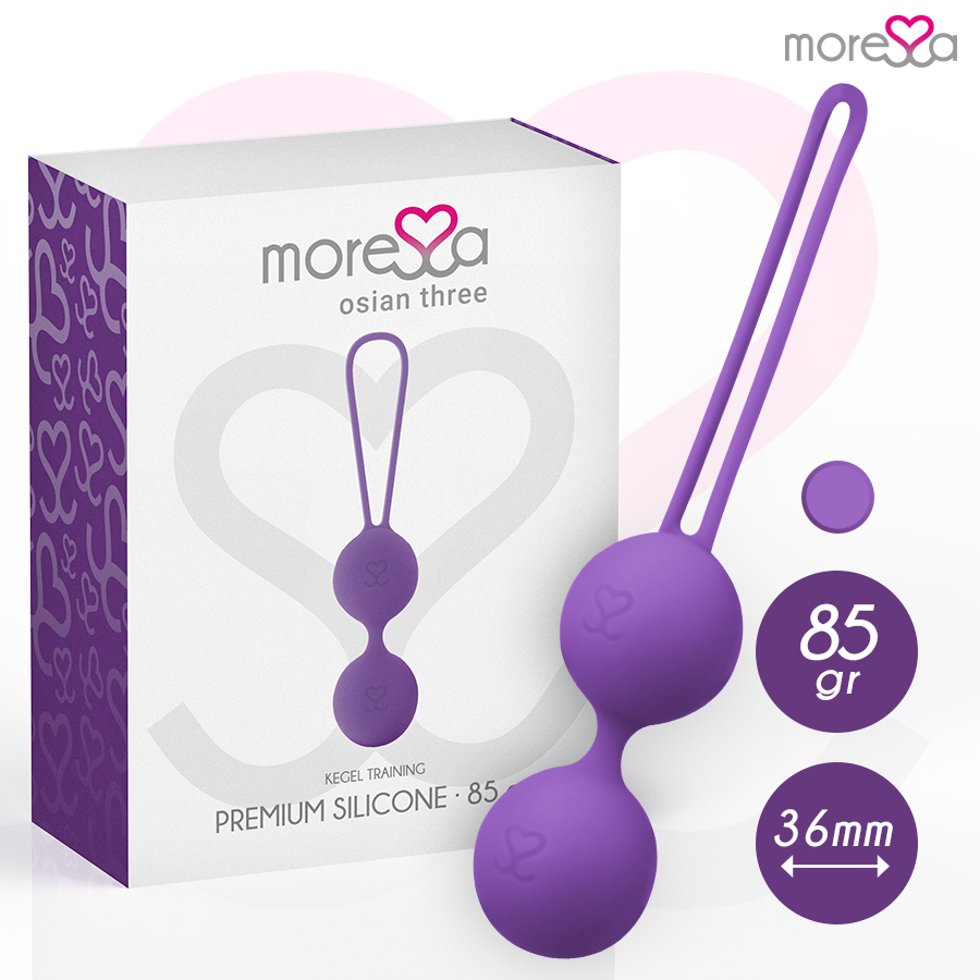 Palline Cinesi Kegel Moressa Osian Tre — Silicone, Lilla