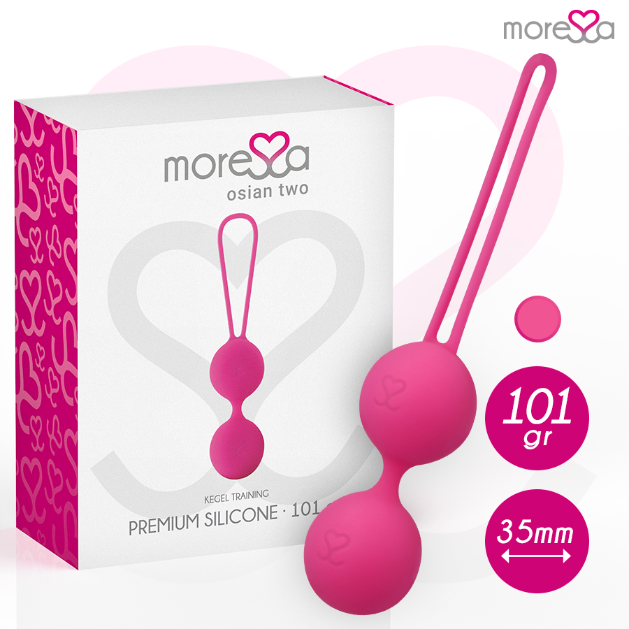 Palline Cinesi Kegel Moressa Osian Due — Silicone, Rosa
