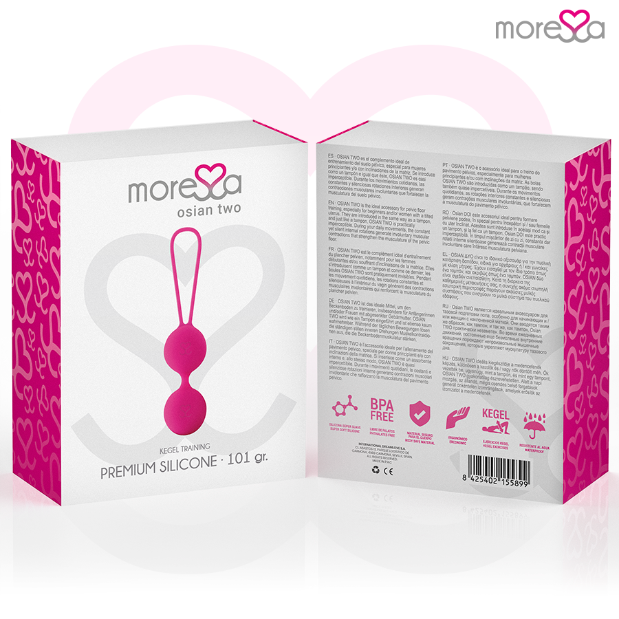 Palline Cinesi Kegel Moressa Osian Due — Silicone, Rosa