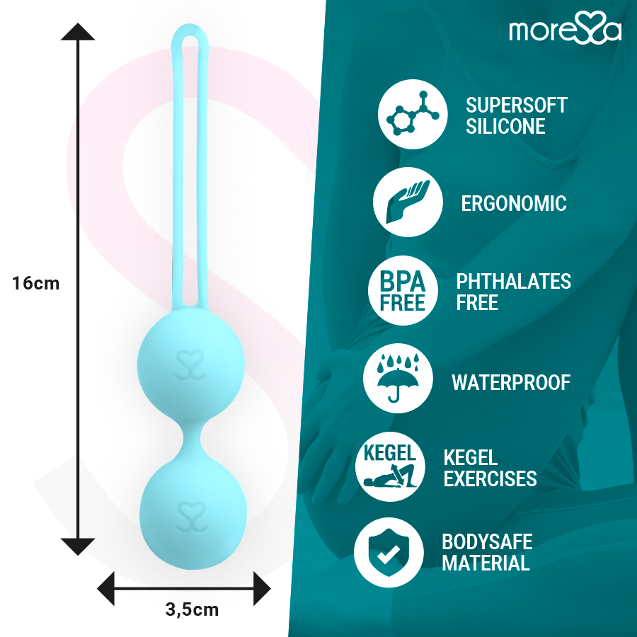 Palline Cinesi Moressa Osian Due — Silicone, Turchese