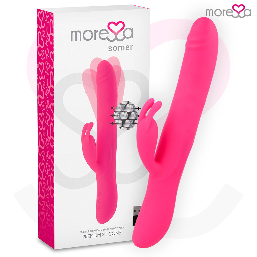 Vibratore Rabbit Punto G e Clitoride Moressa Somer — Rotante