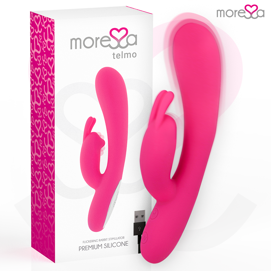 Vibratore Rabbit Ricaricabile Moressa Telmo — Silicone Medico