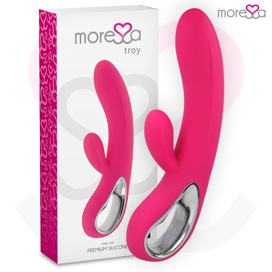 Vibratore Rabbit Punto G e Clitoride Moressa Troy — Silicone