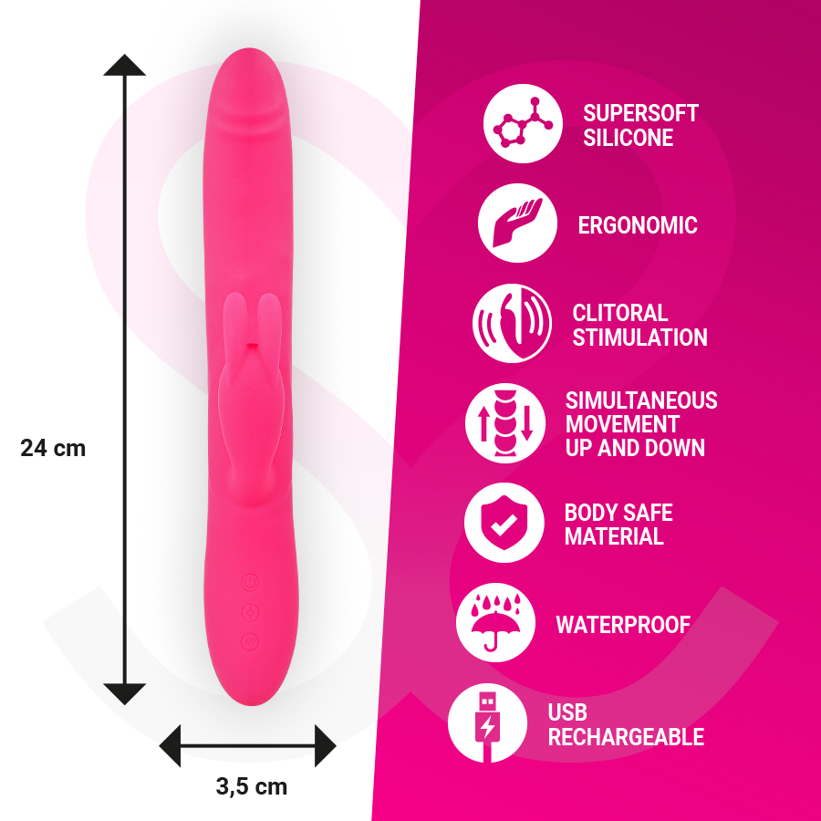 Vibratore Rabbit Punto G Moressa Warren Premium — Ricaricabile