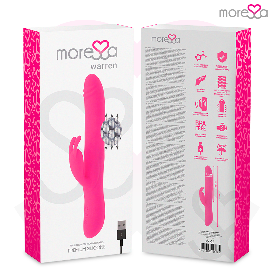 Vibratore Rabbit Punto G Moressa Warren Premium — Ricaricabile