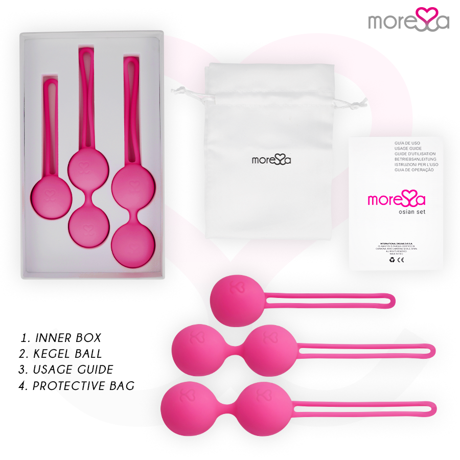 Set Palline Cinesi Moressa Osian Premium — Silicone, 3 Pezzi