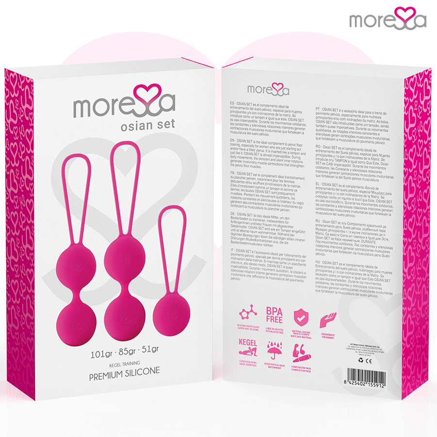 Set Palline Cinesi Moressa Osian Premium — Silicone, 3 Pezzi