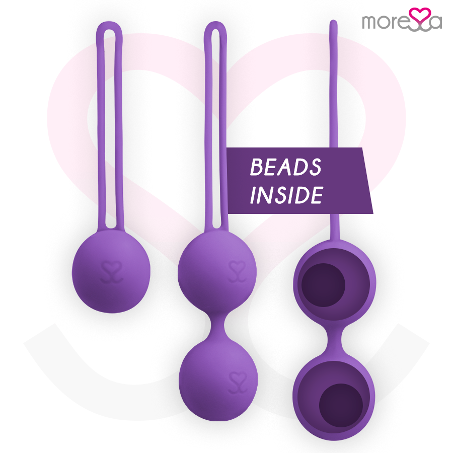 Palline Cinesi Kegel Moressa Osian Set — Silicone, Lilla