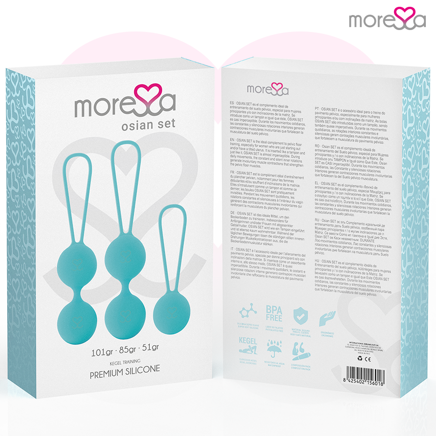 Palline Cinesi Kegel Moressa Osian Premium — Silicone, Set