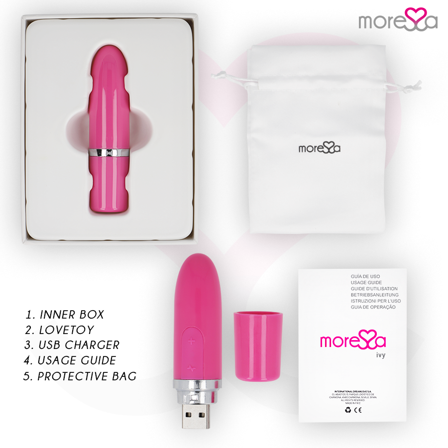 Vibratore Discreto da Viaggio Moressa Ivy — Rosa