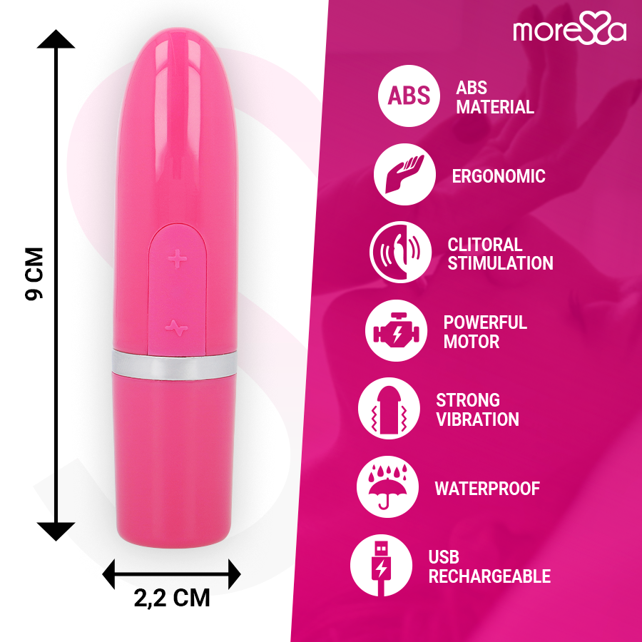 Vibratore Discreto da Viaggio Moressa Ivy — Rosa