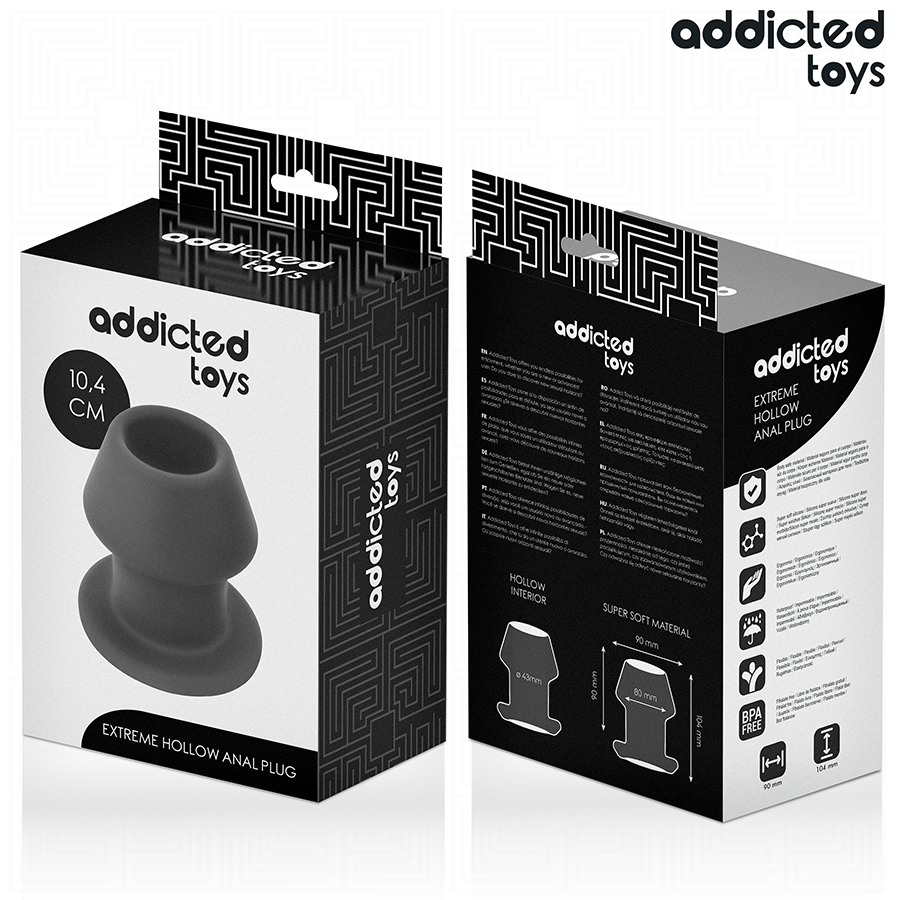 Plug Anale Cavo Taglia L Addicted Toys Extreme Hollow — 10,4 cm
