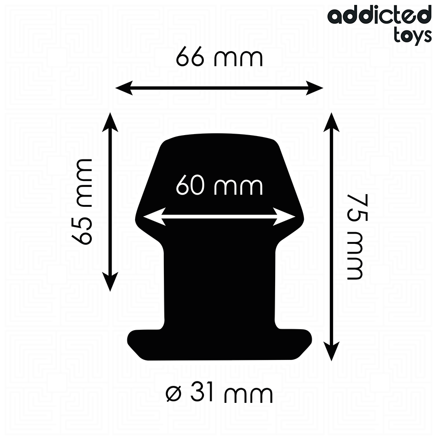 Plug Anale Cavo Addicted Toys Extreme Hollow — Taglia S, 7,5 cm