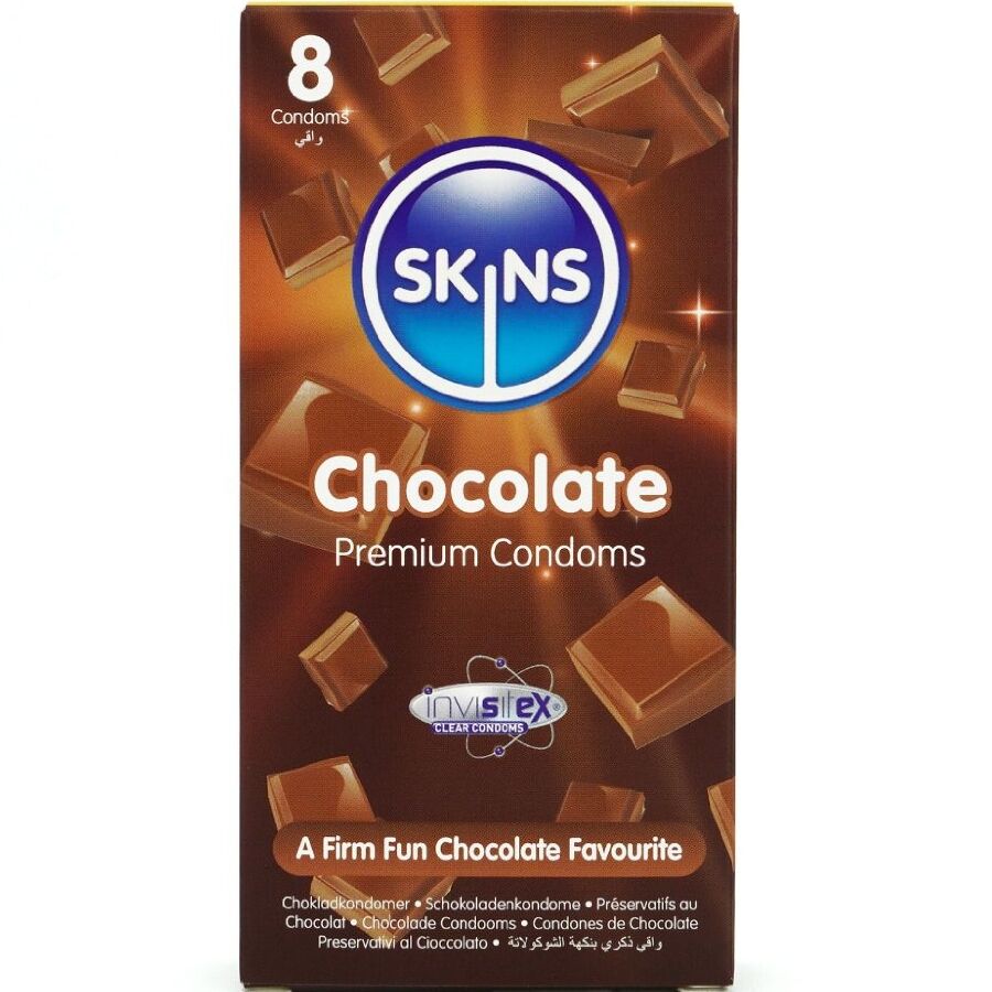Preservativi al Cioccolato Skins Premium — Confezione 8 Pezzi