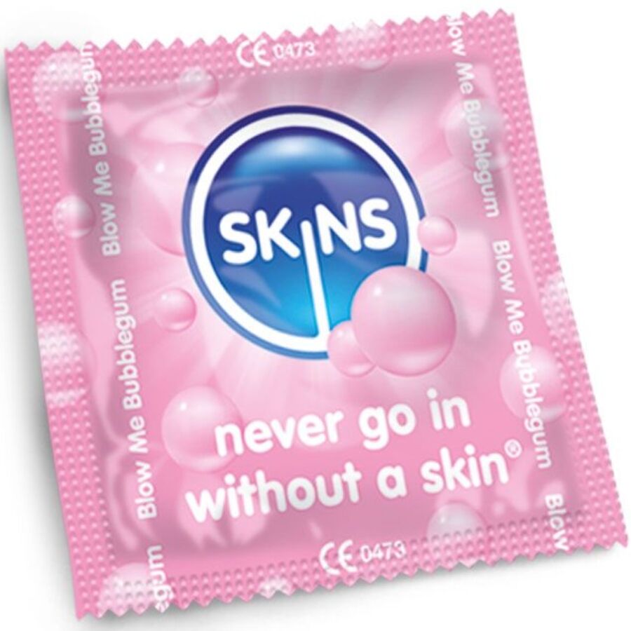 Preservativi Aromatizzati Bubblegum Skins — Confezione 8 pz