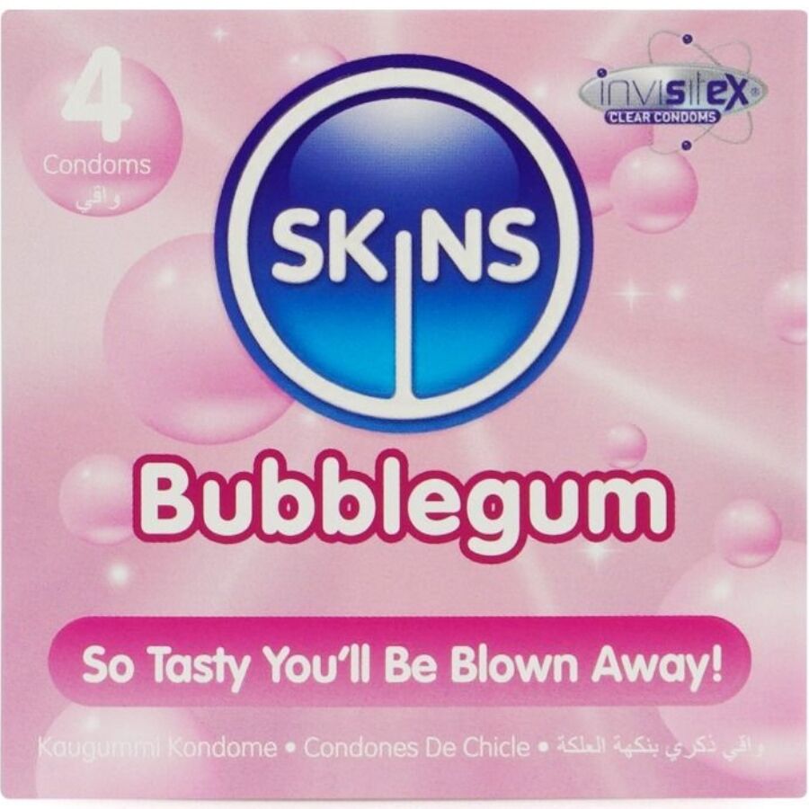 Preservativi Aromatizzati Skins Bubblegum Blow Me! — 4 pz