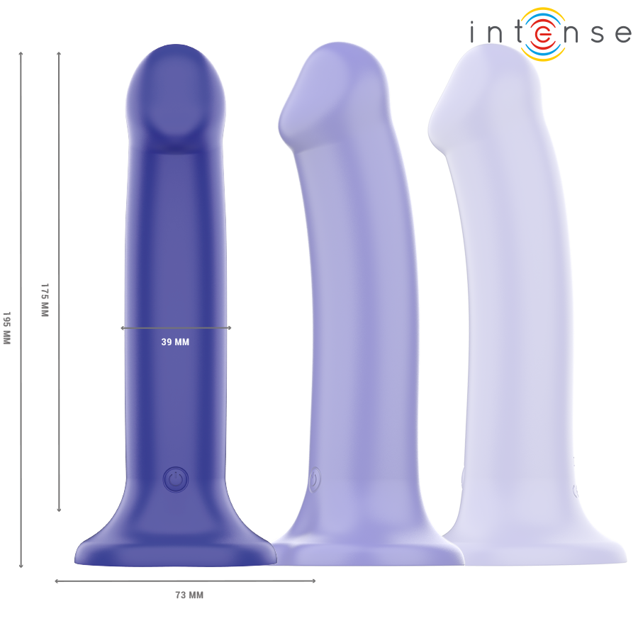 Vibratore con Ventosa Intense Victoria — 10 Modalità, 19,5 cm