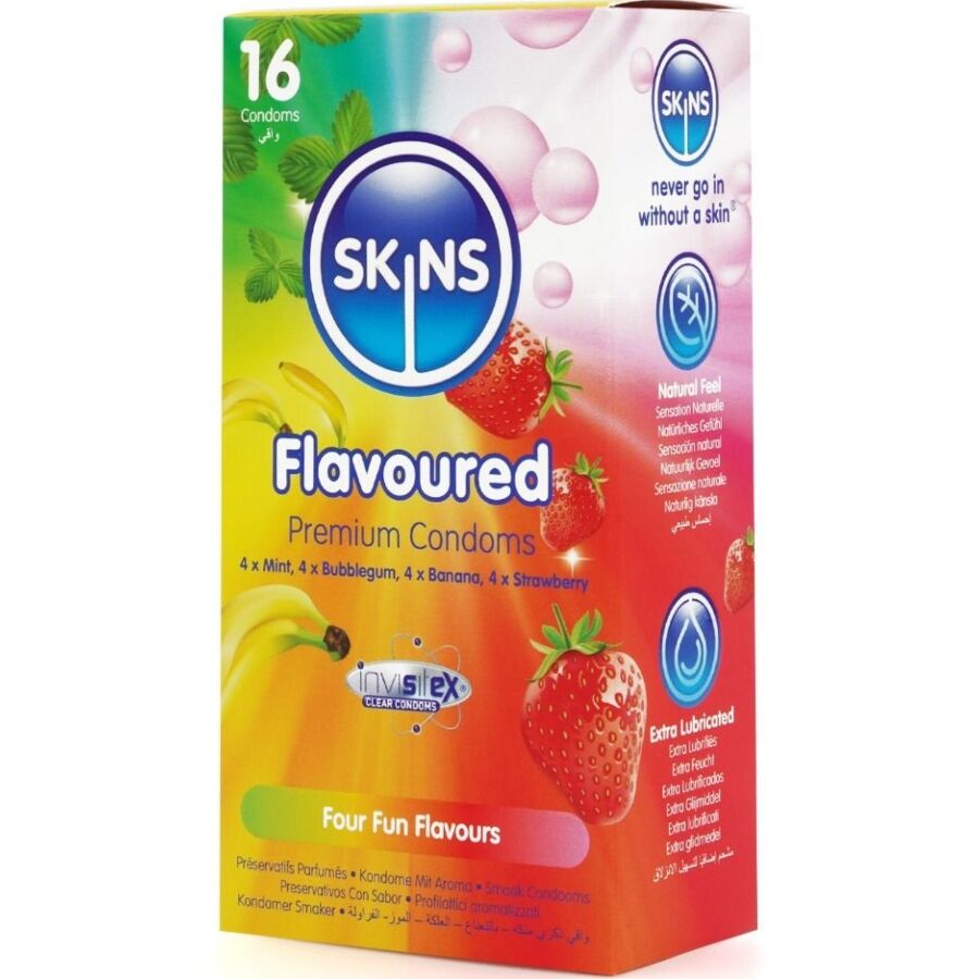Preservativi Aromatizzati Skins Multigusto — 16 Pezzi