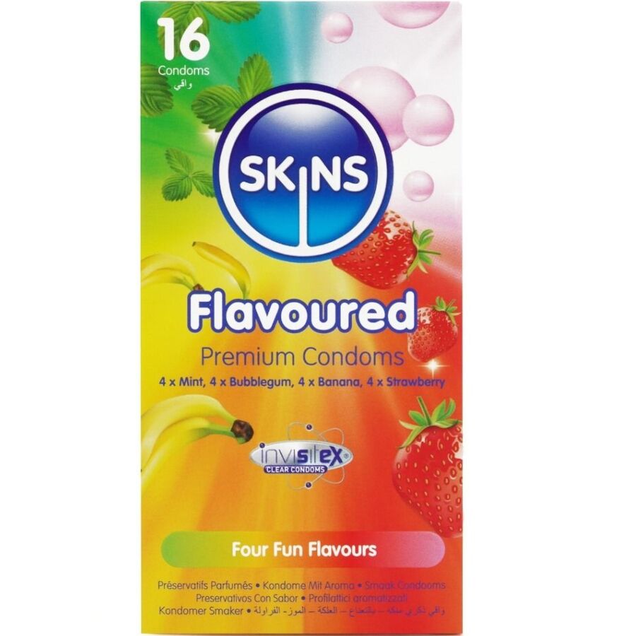 Preservativi Aromatizzati Skins Multigusto — 16 Pezzi