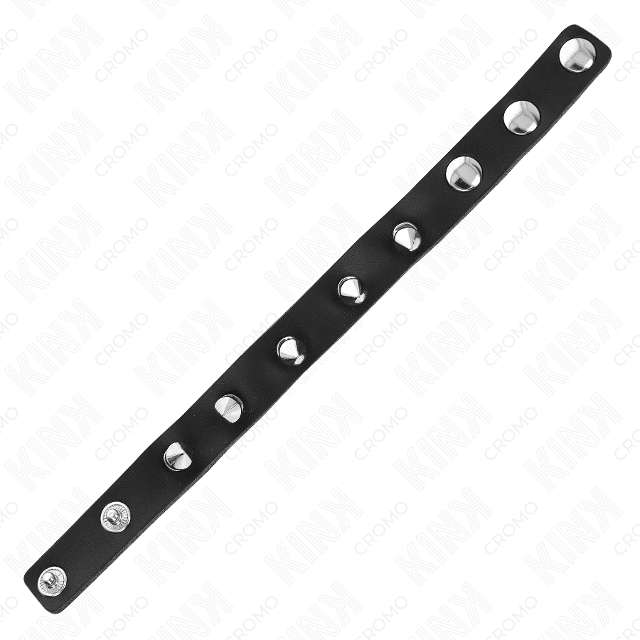 Anello Fallico in Pelle con Punte KINK Ring Power — BDSM