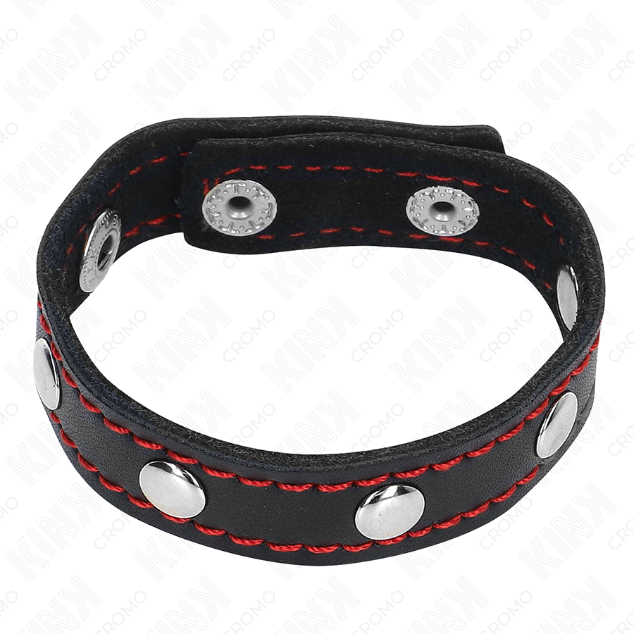 Anello Fallico in Pelle BDSM Kink Ring Power — Fodera Rossa