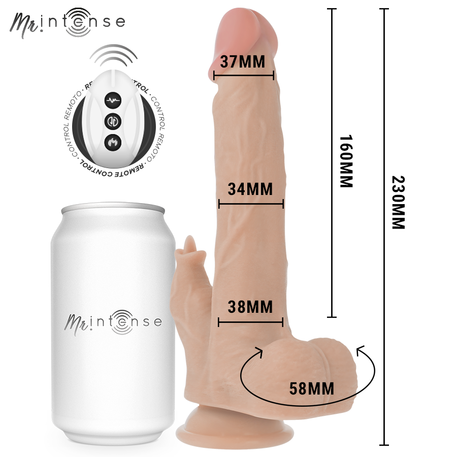Dildo Realistico Vibrante Mr. Intense Redford — 23 cm