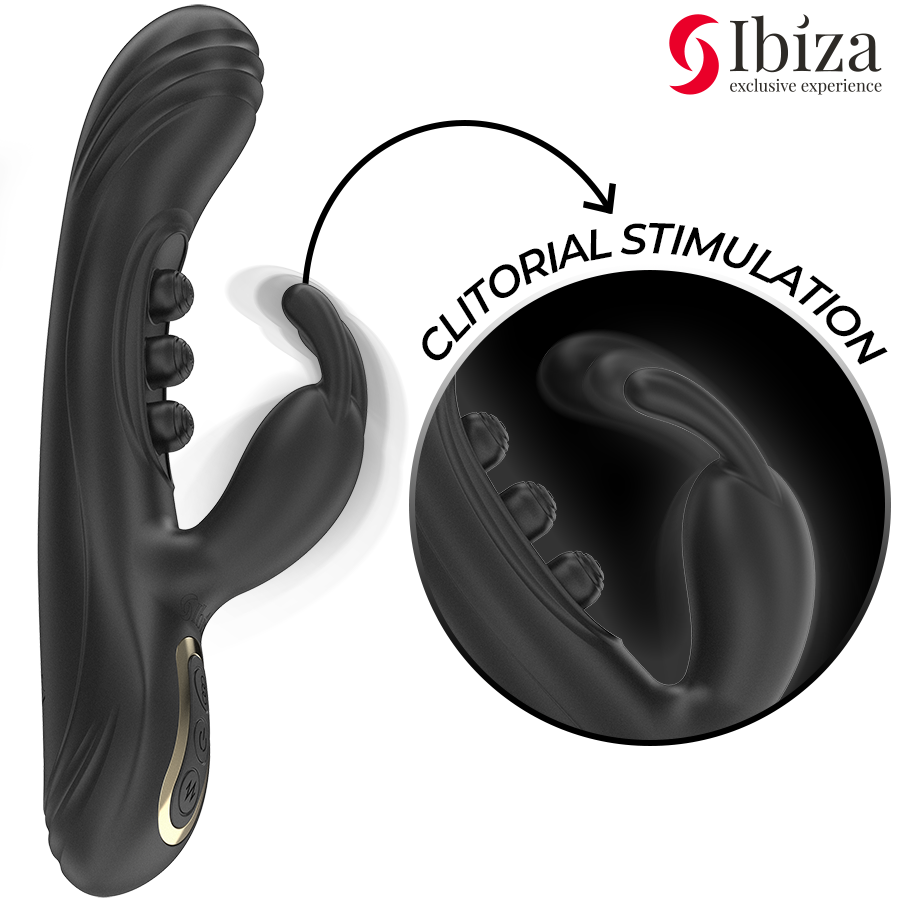 Vibratore Rabbit con Pulsazione Ibiza — Doppia Stimolazione