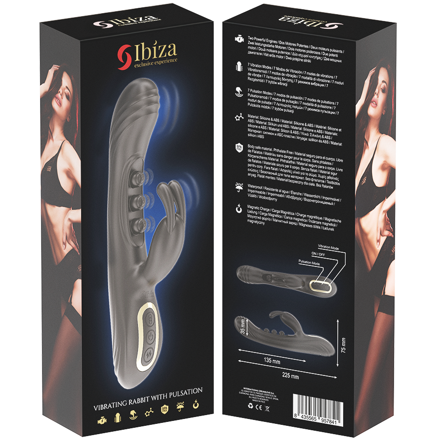 Vibratore Rabbit con Pulsazione Ibiza — Doppia Stimolazione