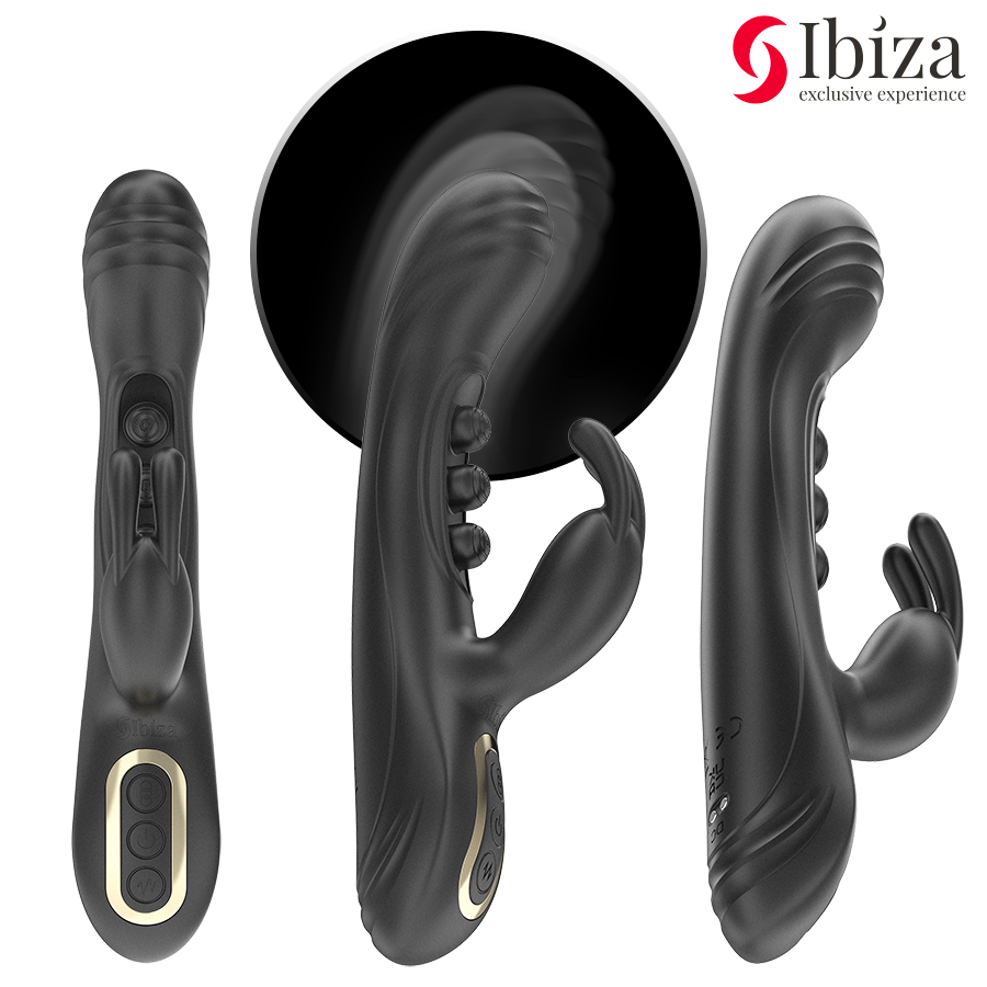 Vibratore Rabbit con Pulsazione Ibiza — Doppia Stimolazione