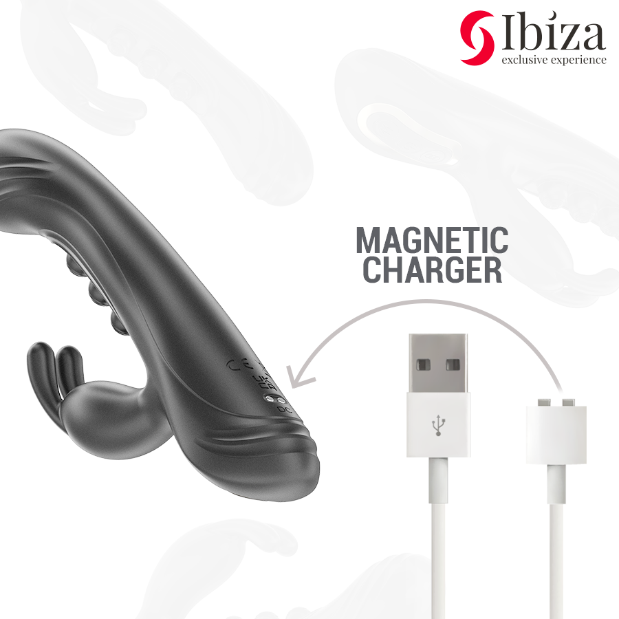 Vibratore Rabbit con Pulsazione Ibiza — Doppia Stimolazione