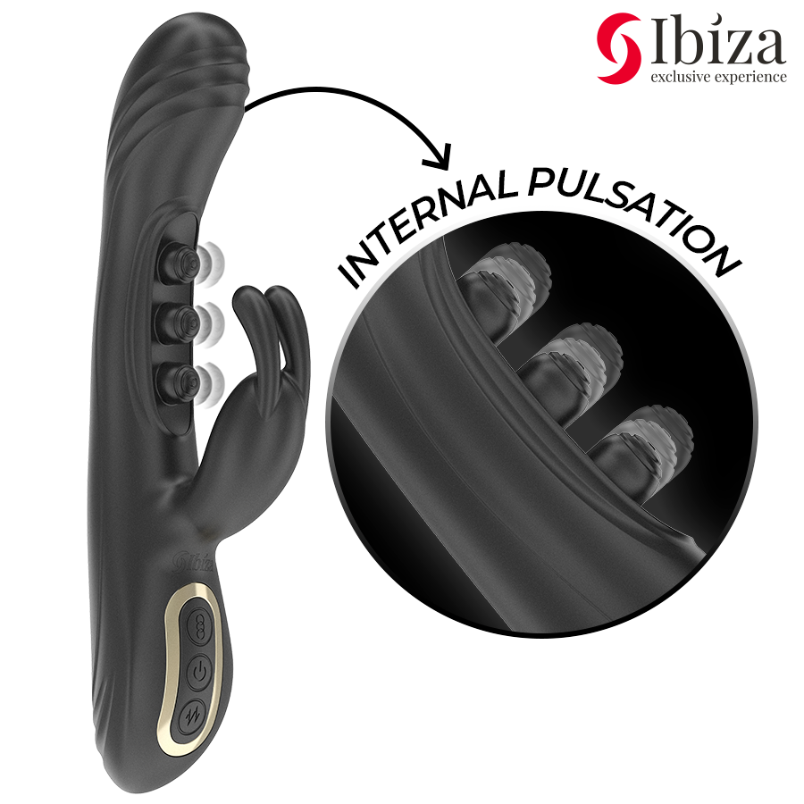 Vibratore Rabbit con Pulsazione Ibiza — Doppia Stimolazione