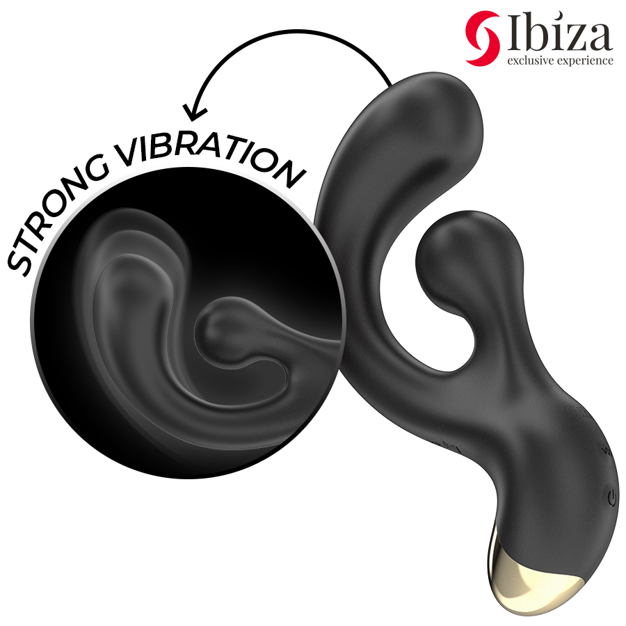 Vibratore Rabbit Vibrante e Rotante Ibiza — 2 Motori
