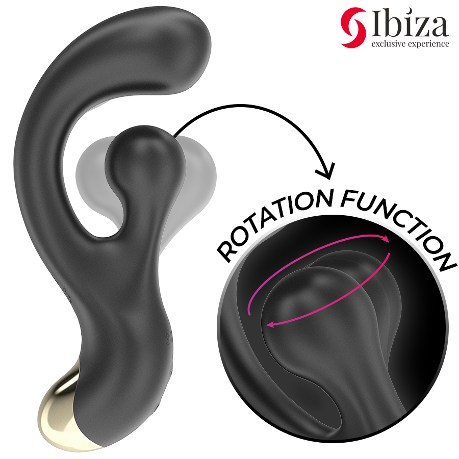 Vibratore Rabbit Vibrante e Rotante Ibiza — 2 Motori