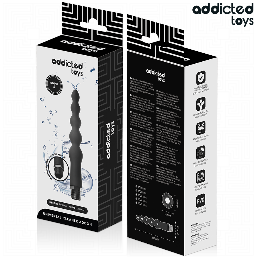 Detergente Anale Addicted Toys — Modello 5, Adattatore Universale