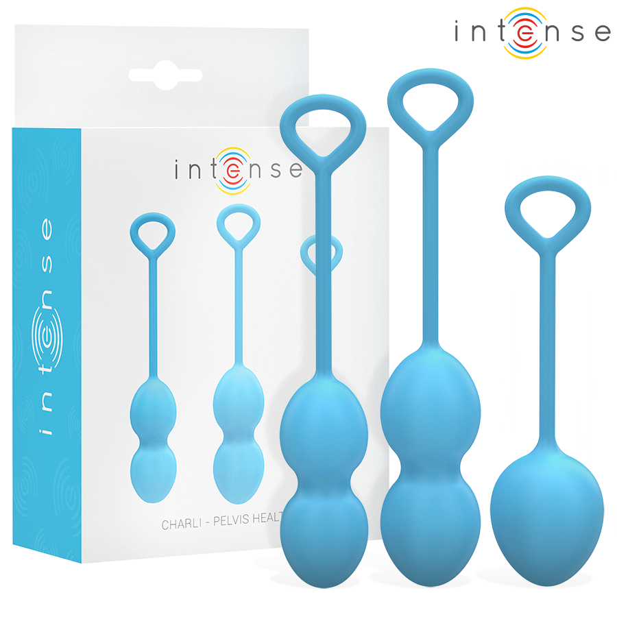 Kit Palline Kegel Intense Charli — Set 3 Livelli, Blu