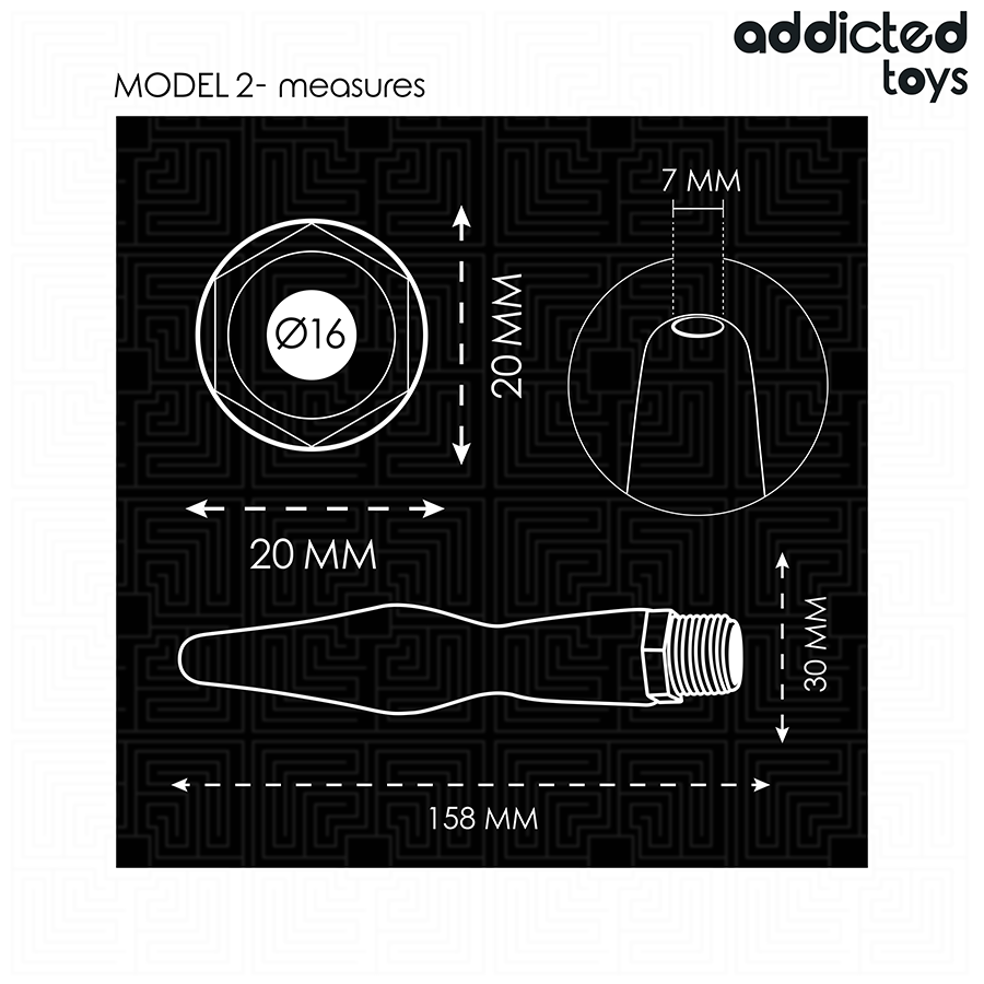 Clistere Anale con Adattatore Universale Addicted Toys — Mod. 2