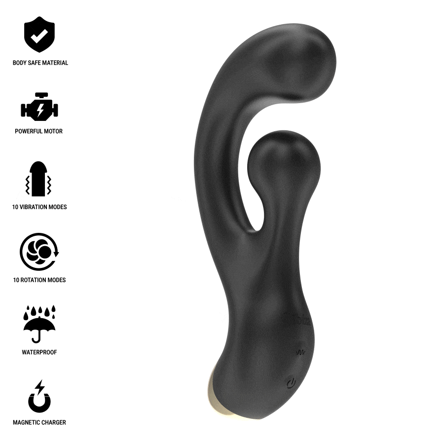 Vibratore Rabbit Vibrante e Rotante Ibiza — 2 Motori