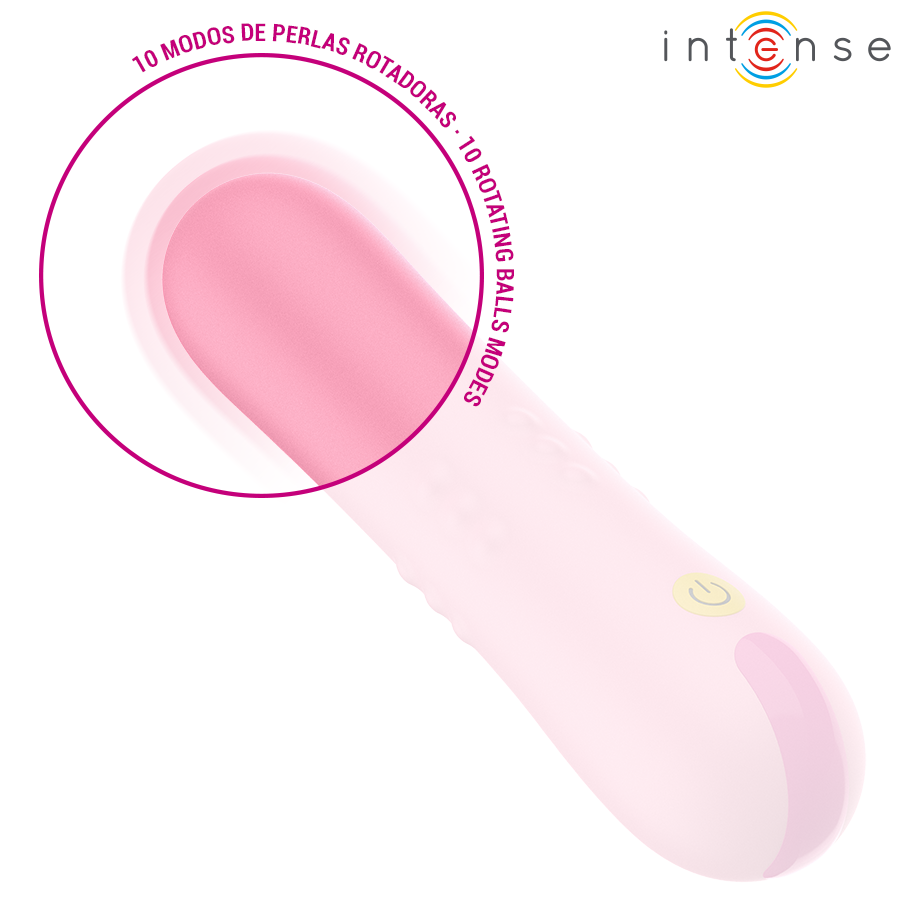 Vibratore con Perle Rotanti Intense Barbara — Doppia Stimolazione