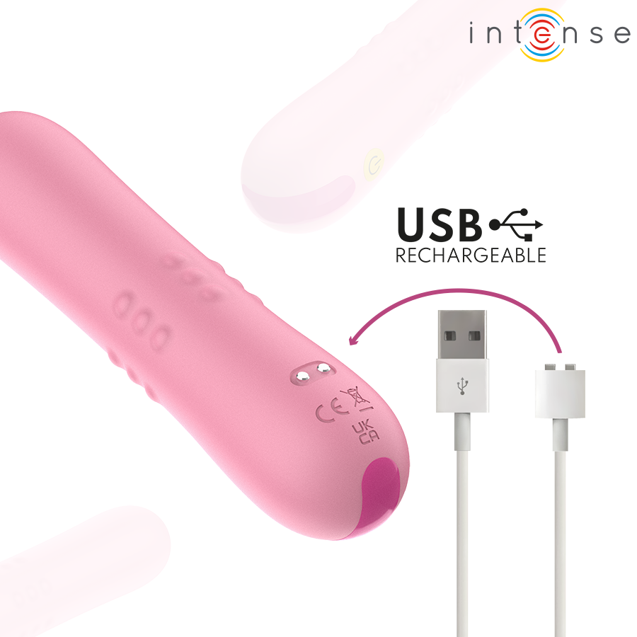 Vibratore con Perle Rotanti Intense Barbara — Doppia Stimolazione