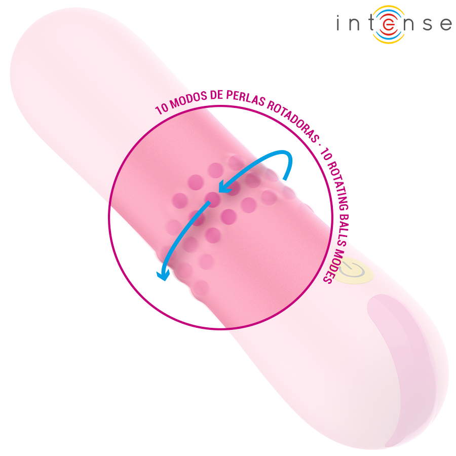 Vibratore con Perle Rotanti Intense Barbara — Doppia Stimolazione