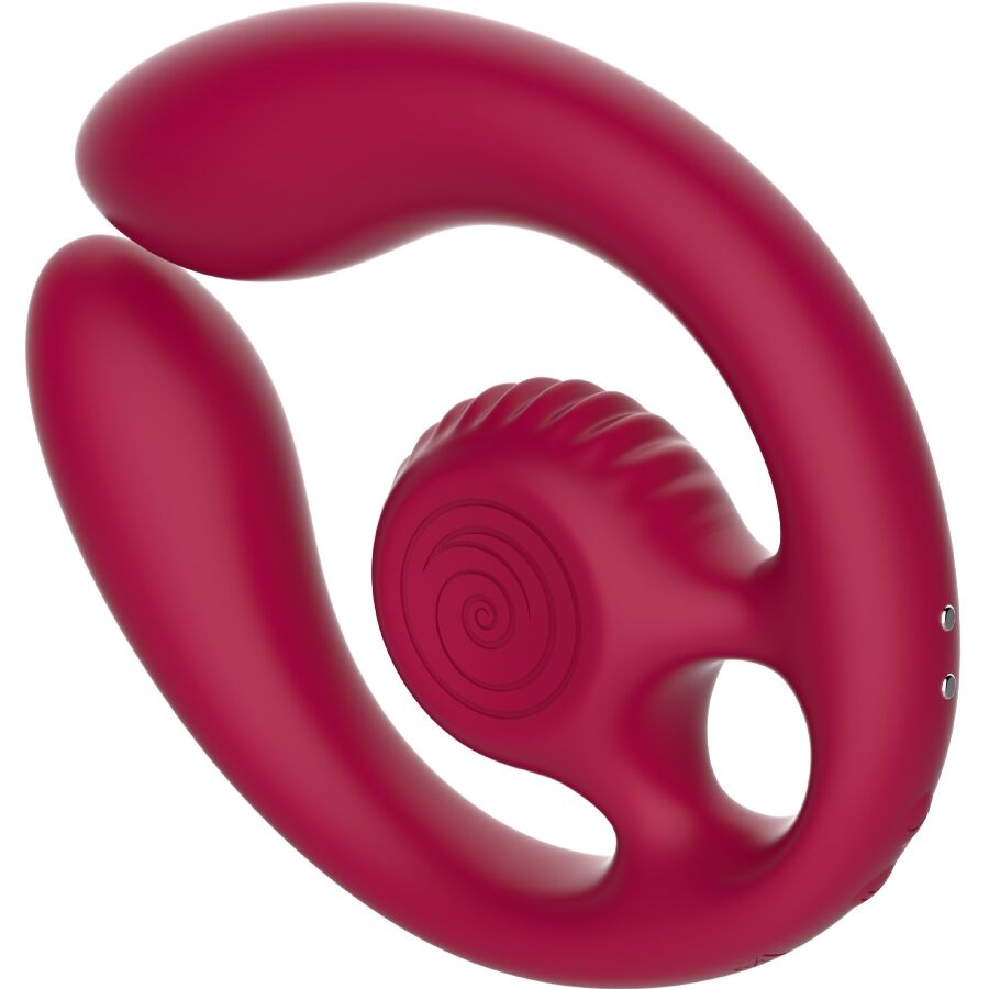Vibratore di Coppia Telecomando Snail Vibe Gizi Duo — Bordeaux