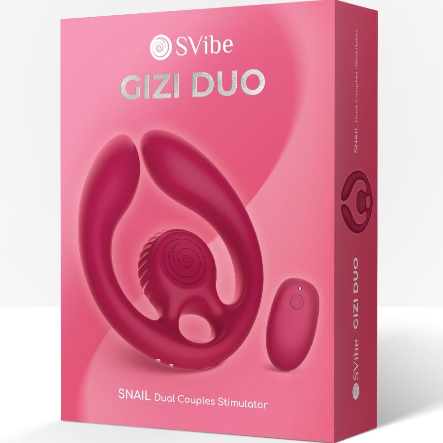 Vibratore di Coppia Telecomando Snail Vibe Gizi Duo — Bordeaux