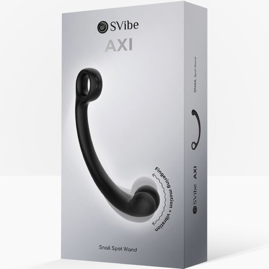 Vibratore Wand Snail Vibe Axi — Stimolatore P, C e G Nero