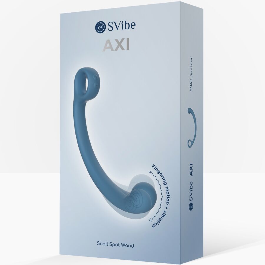 Vibratore Wand Snail Vibe AXI — Stimolatore P, C e G, blu