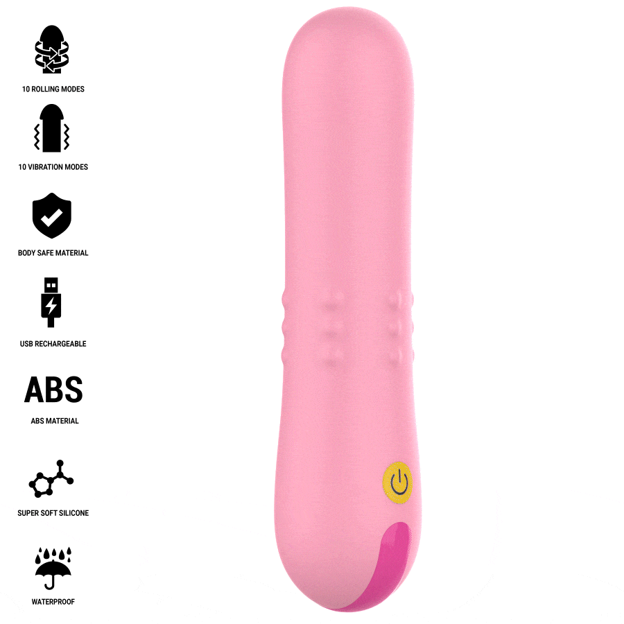 Vibratore con Perle Rotanti Intense Barbara — Doppia Stimolazione