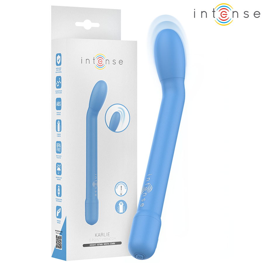 Vibratore Punto G Intense Karlie — Ricaricabile, Blu