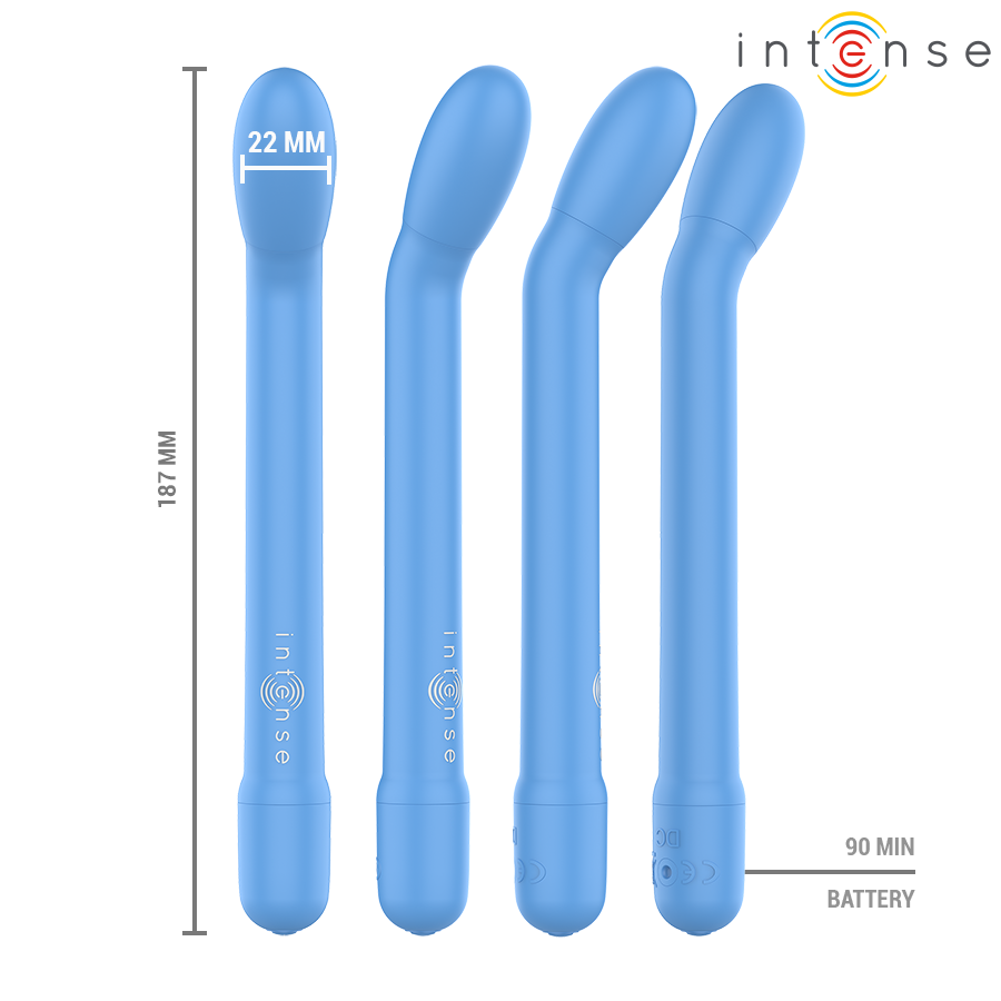 Vibratore Punto G Intense Karlie — Ricaricabile, Blu