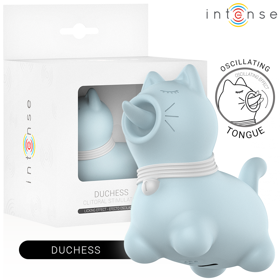 Stimolatore Clitoride con Lingua Rotante Intense Duchess — Blu