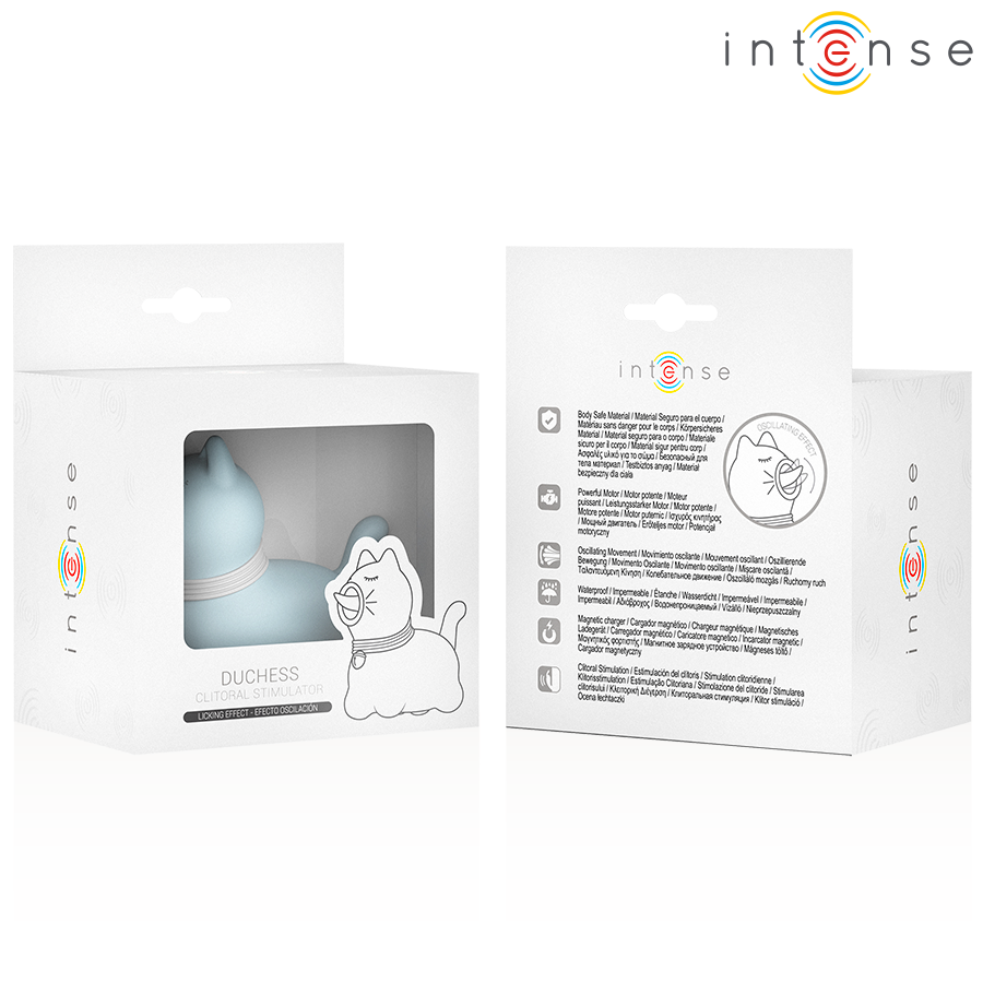 Stimolatore Clitoride con Lingua Rotante Intense Duchess — Blu