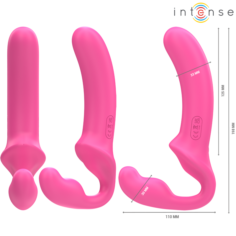 Vibratore Rabbit con Telecomando Intense Amy — 20 cm, Rosa